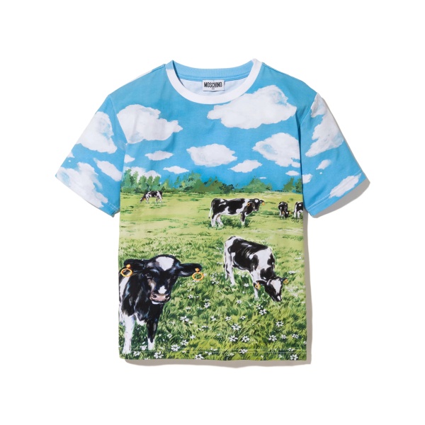 landscape print T-shirt