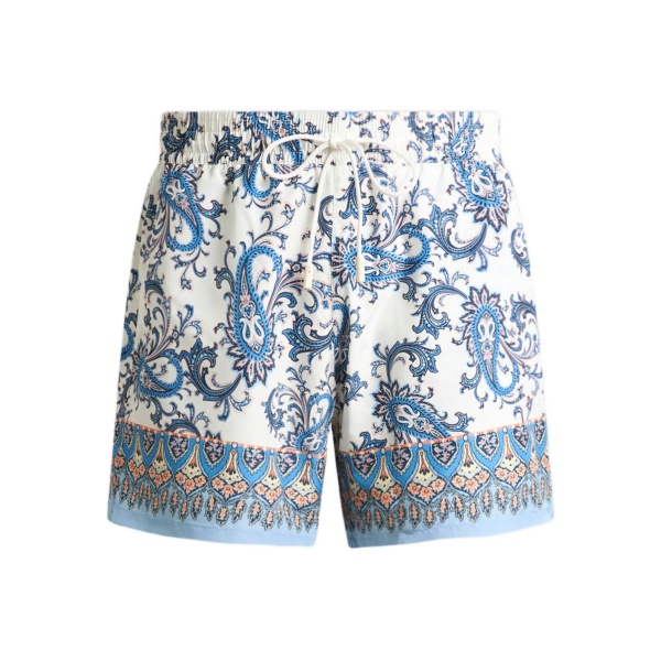 Leafy Paisley Print Swim Shorts