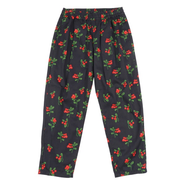 lingonberry-print trousers