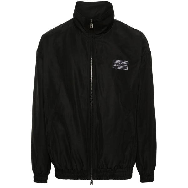 logo-appliqué bomber jacket