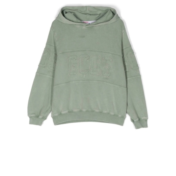 logo-appliqué cotton hoodie