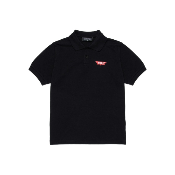 logo-appliqué polo shirt