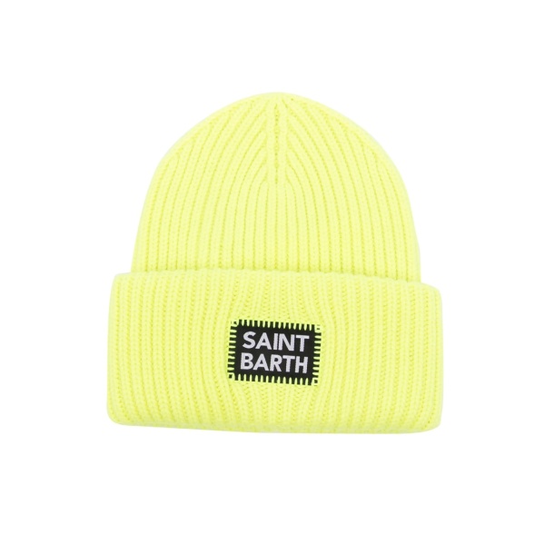 logo-appliqué ribbed-knit beanie
