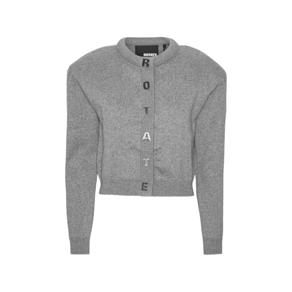 logo-embellished cardigan