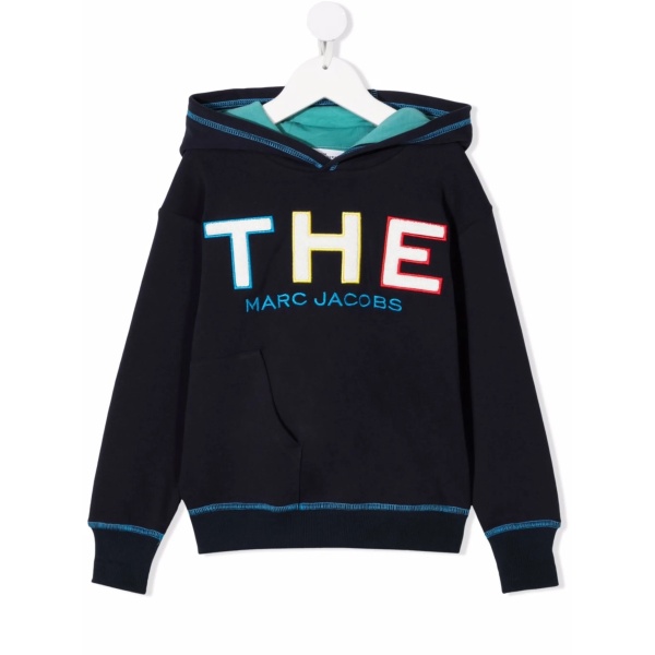 logo embroidered hoodie