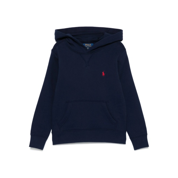 logo-embroidered hoodie