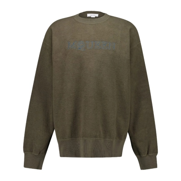 logo-embroidered sweatshirt