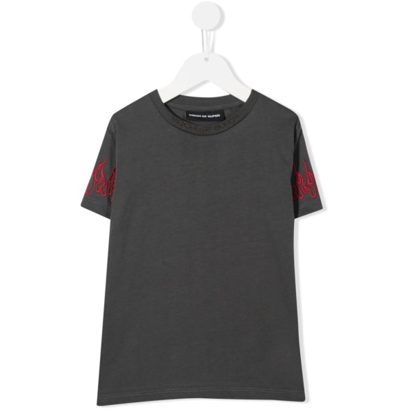 logo-embroidered T-shirt