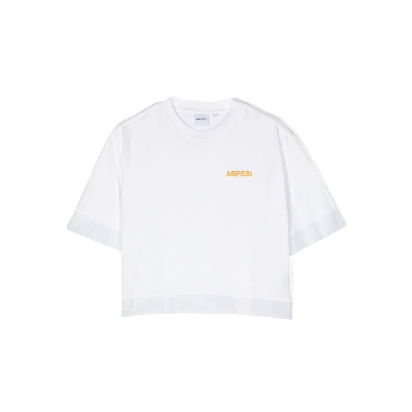 logo-embroidered T-shirt