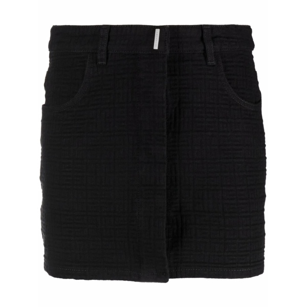logo-monogram mini skirt