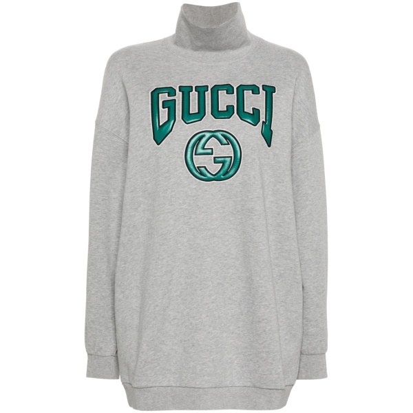 logo-patch cotton sweatshirt