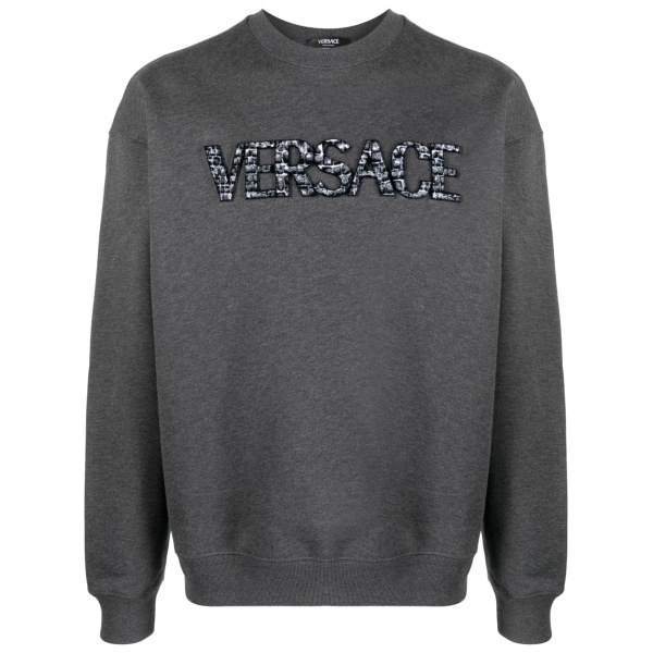 logo-patch cotton sweatshirt