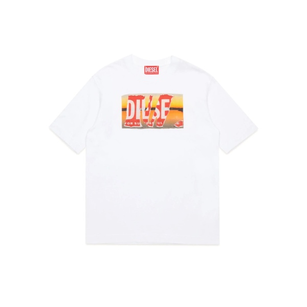 logo-patch cotton T-shirt