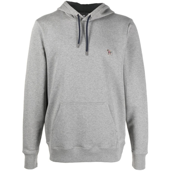 logo-patch long-sleeve hoodie