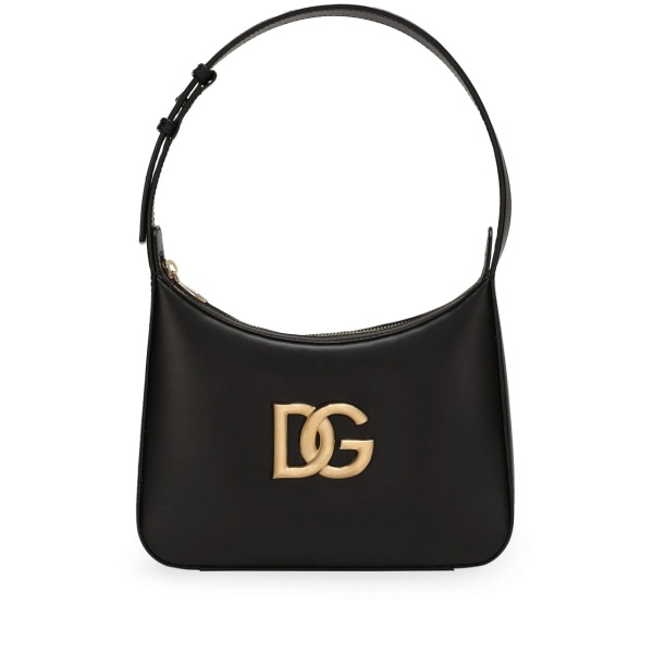 logo-plaque leather tote bag