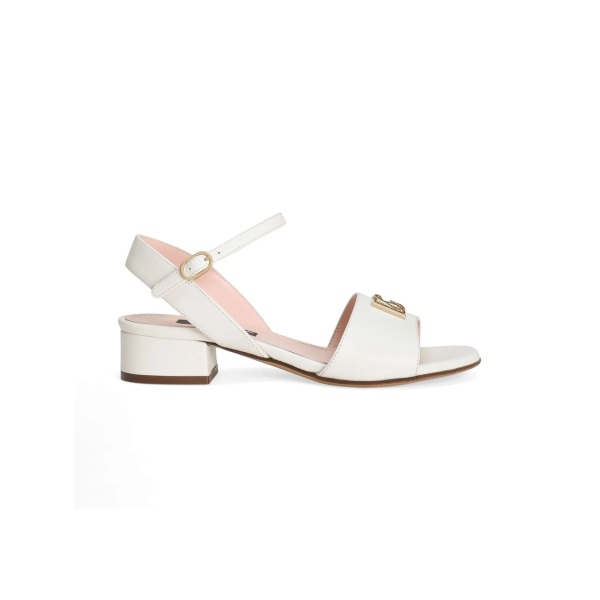 logo-plaque sandals