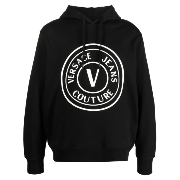logo-print cotton hoodie
