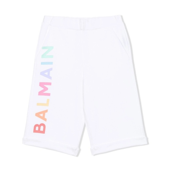logo-print jersey shorts
