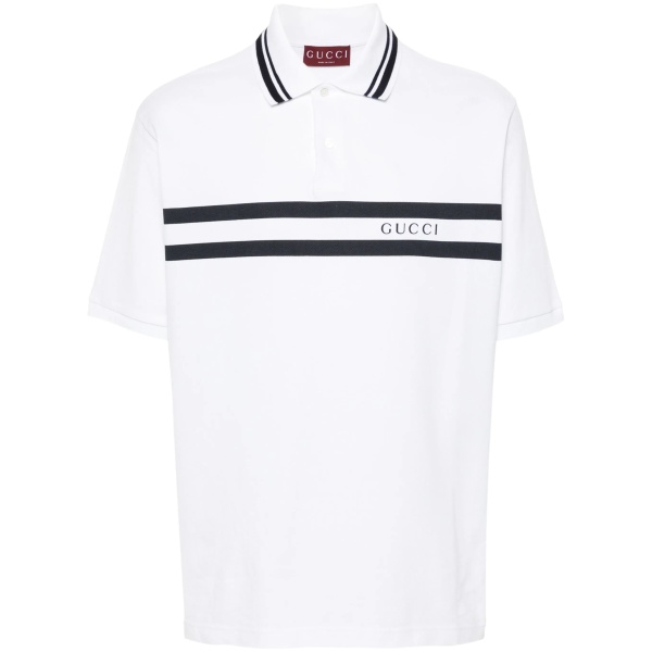 logo-print polo shirt