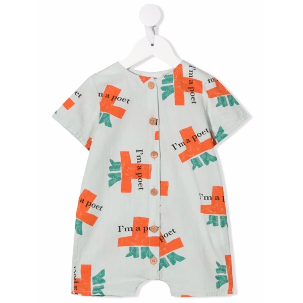 logo-print short-sleeve babygrow