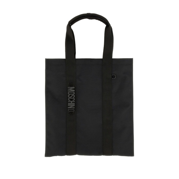 logo-print tote bag