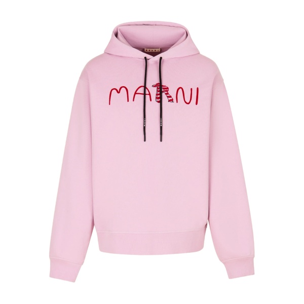 logo-printed hoodie