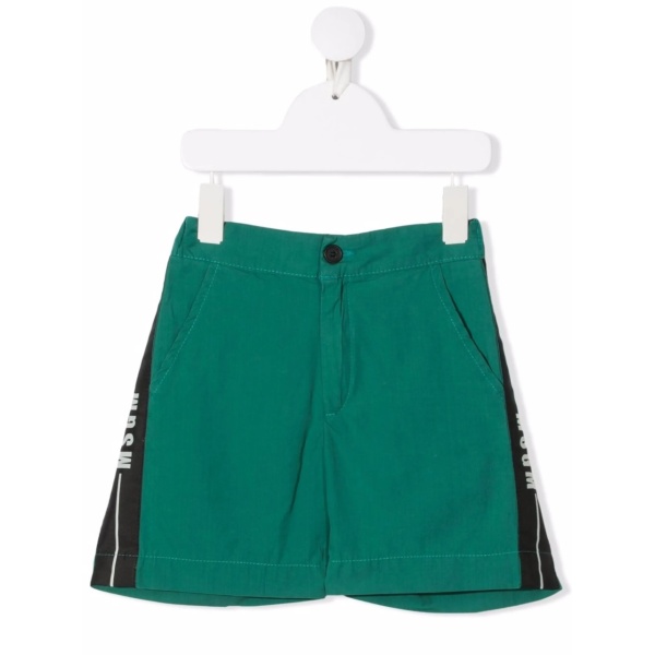 logo-tape elasticated shorts