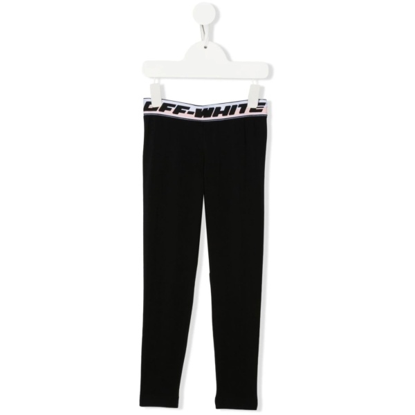 logo waistband mid-rise leggings