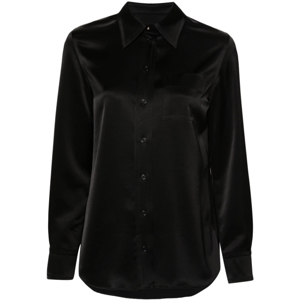 long sleeve satin shirt