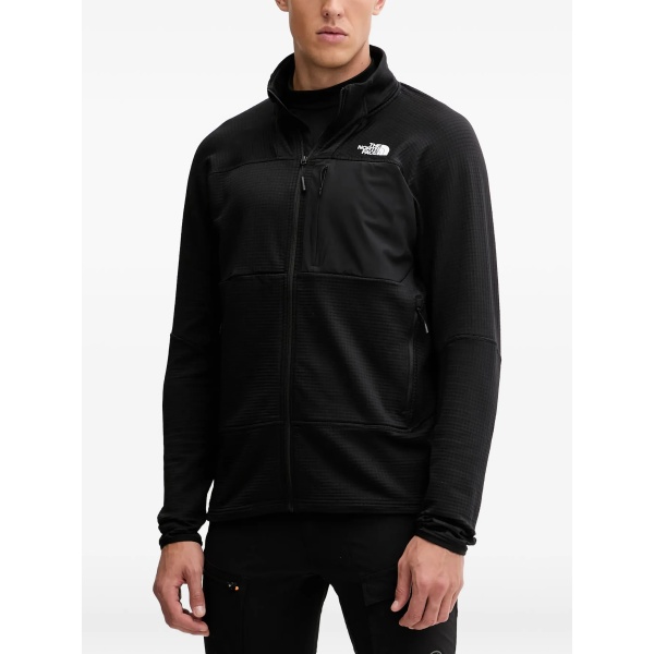 long-sleeved zip-up sweatshirt
