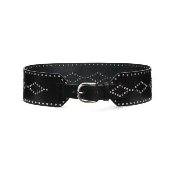 Lucie studded leather belt