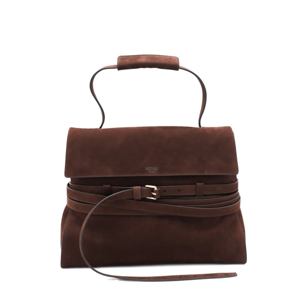 medium Tie Me suede tote bag