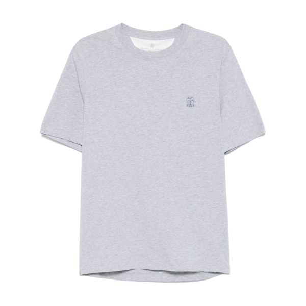 mélange-effect cotton T-shirt