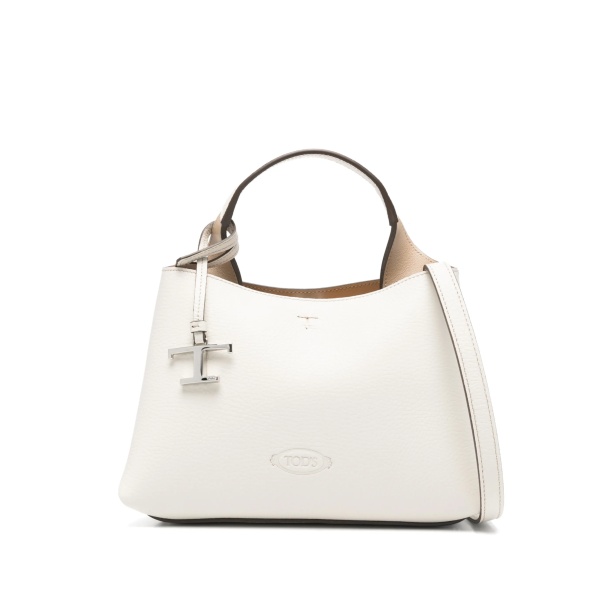 micro logo-charm tote bag