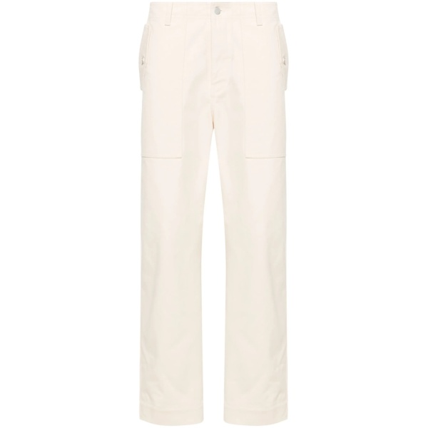 mid-rise straight-leg jeans