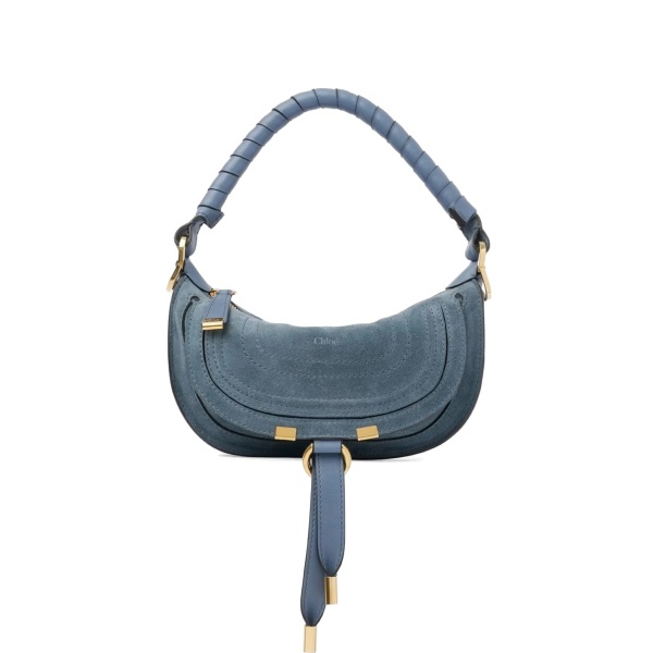 Mini Marcie suede shoulder bag