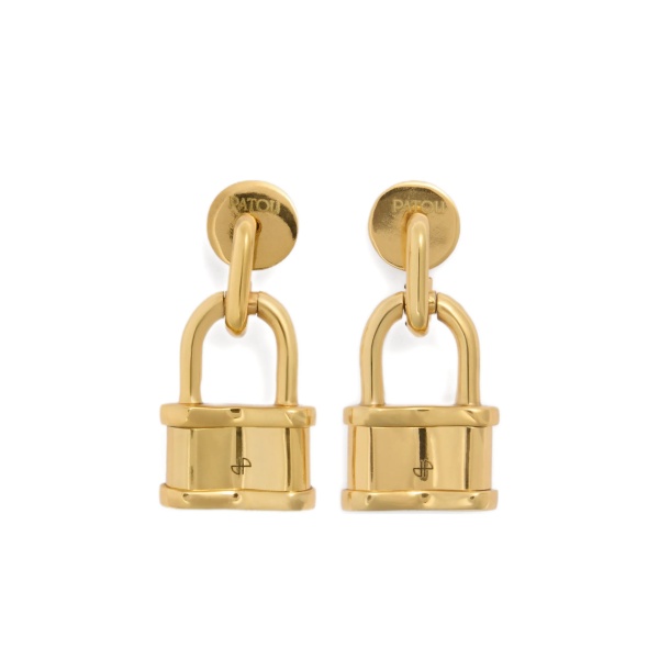 mini padlock earrings