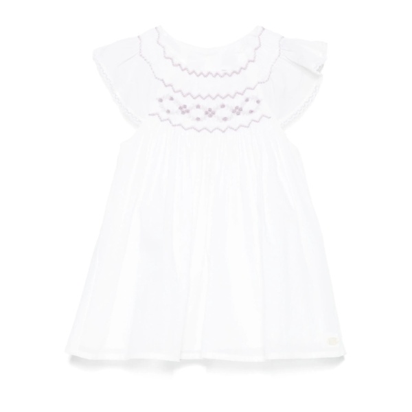 motif-embroidered dress