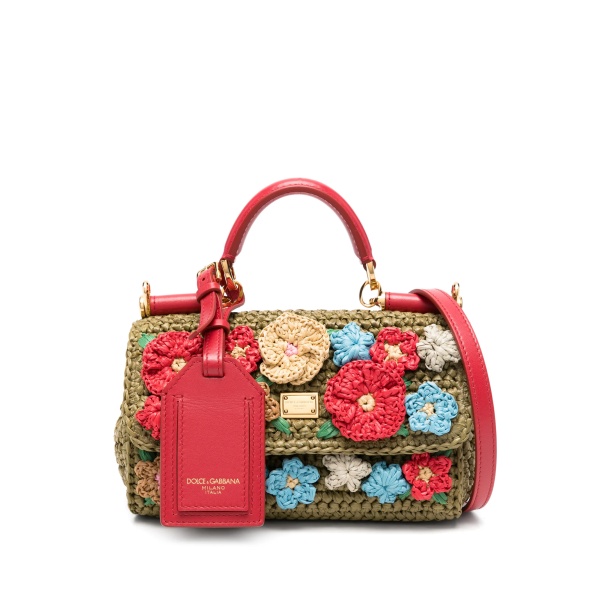 My Sicily floral-appliqué tote bag