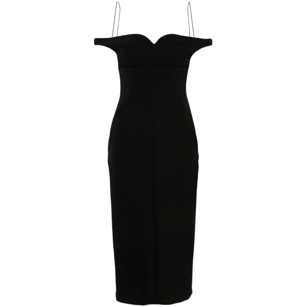 off-shoulder midi dress