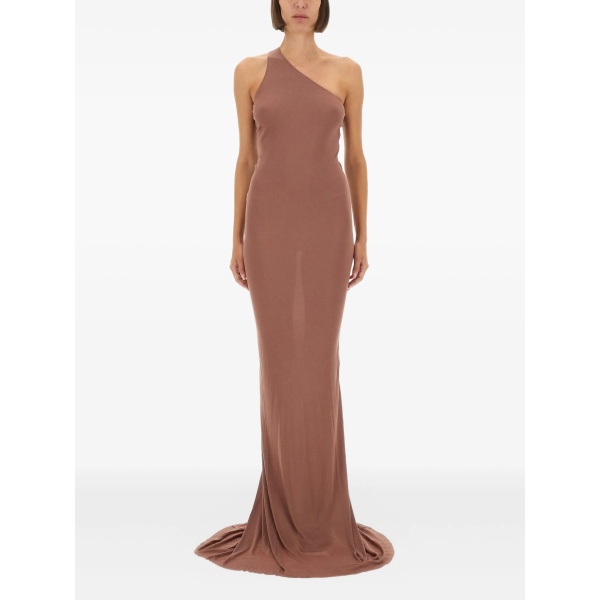 one-shoulder gown dress