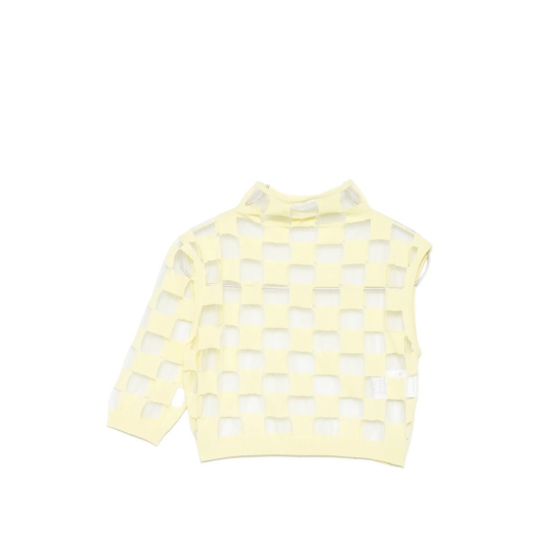 openwork short-sleeve top