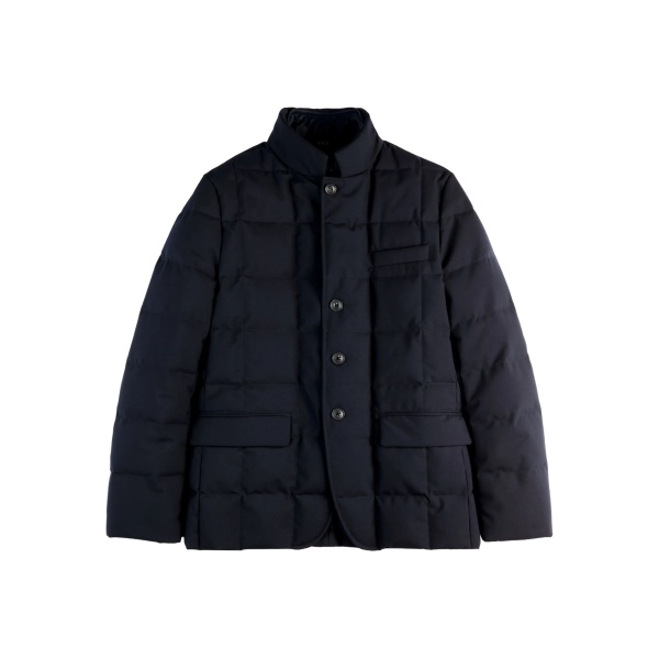 padded button-up jacket