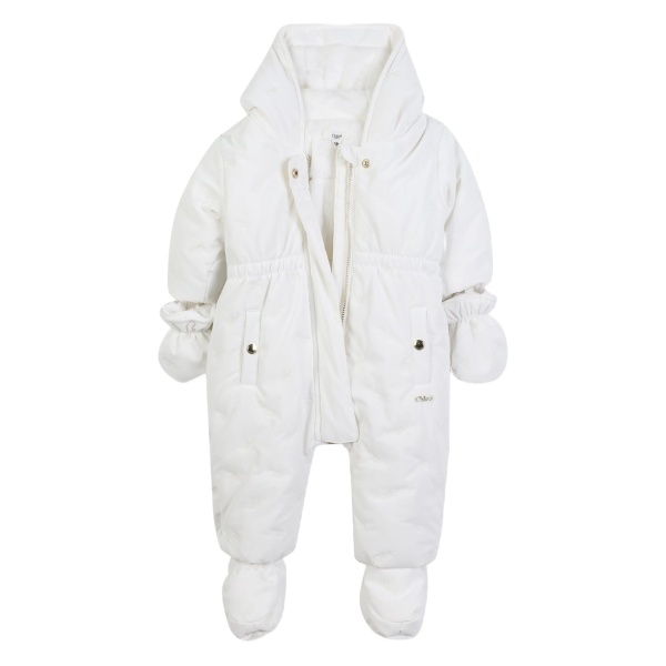 padded hooded snowsuit