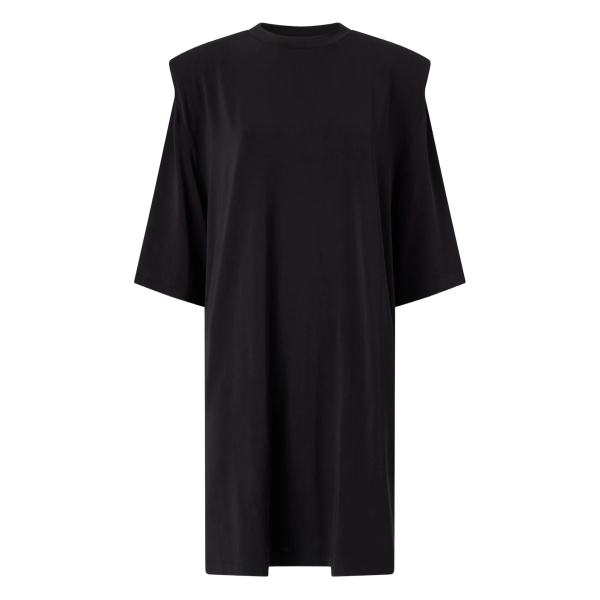 padded midi T-shirt dress