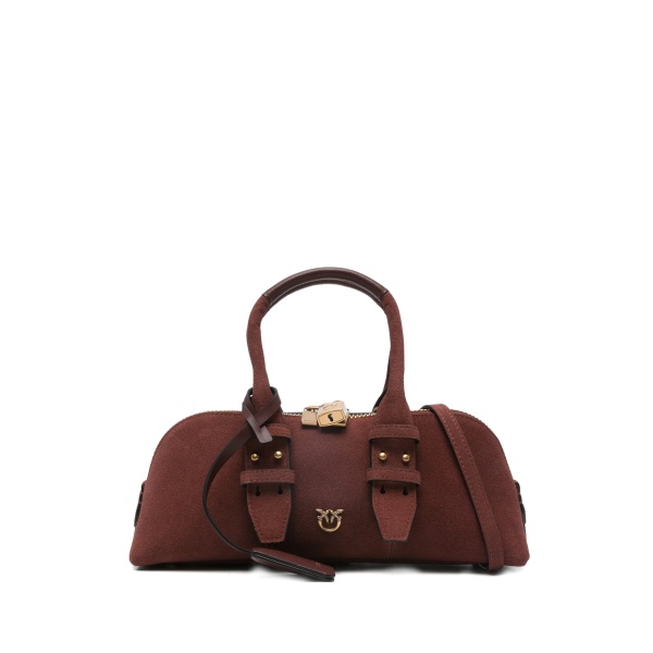 padlock top-handles tote bag