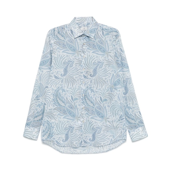 paisley-print shirt