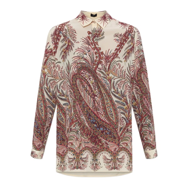 paisley-print shirt
