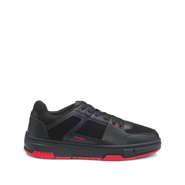 panelled sneakers