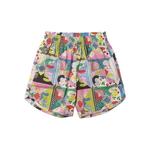 patchwork-print shorts